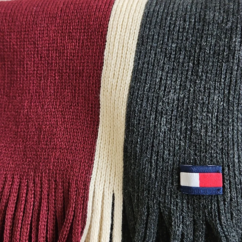 🧣HP🧣Vintage Tommy Hilfiger Men's Raschelle Scarf - Picture 3 of 9